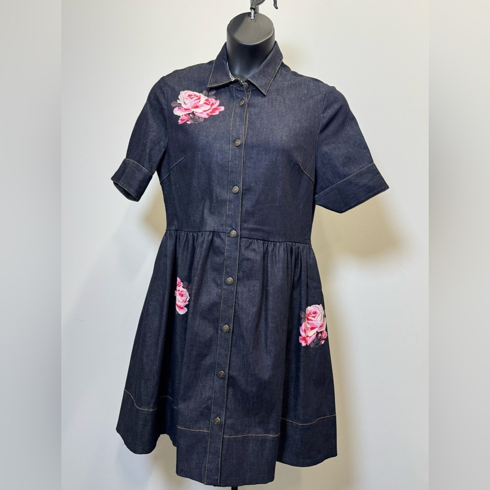 Kate Spade Broome Street Denim Dress size 14 w/ Pockets - Picture 3 of 11